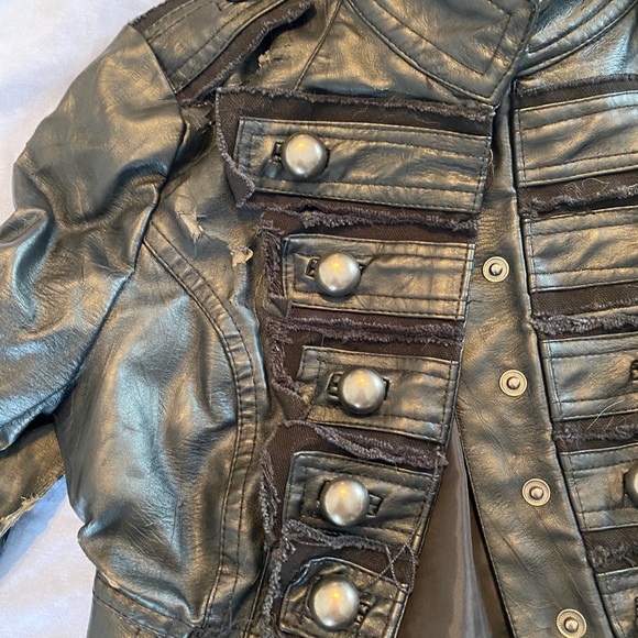 VINTAGE 2004 JOUJOU TODDLERS LEATHER JACKET - Picture 10 of 13